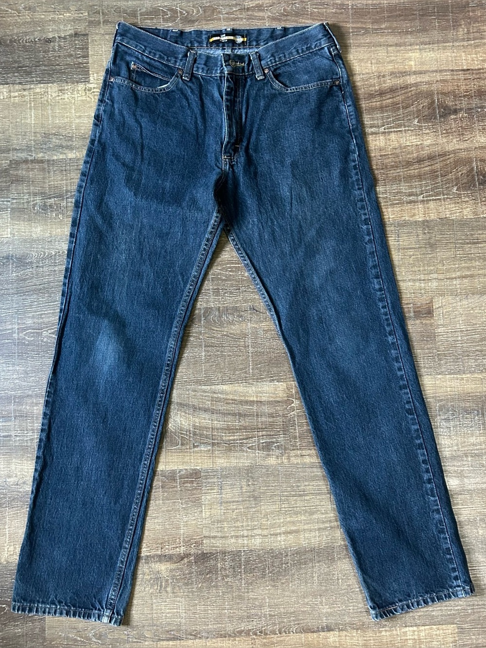 Lee Regular Fit Straight Leg Jeans Mens 34x34 Mid Rise Medium Wash